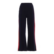 Stella Mccartney Flared trousers with red stripes