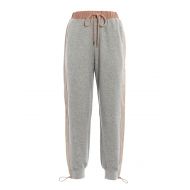 Stella Mccartney Melange stretch cotton trousers