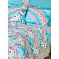 Stella and Dot SOLD OUT JUSTICE TWIN BED IN A BAG COMFORTER SET PINK TEAL SPARKLE UNICORN BLING GIRLS SHOP JUSTICE