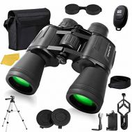 StellarH 12x50 HD Full Size Binoculars for Adults with Photography Kit - Smartphone Adapter Universal Tripod Carrying Bag & Strap for Bird Watching Hunting Stargazing Sporting & Sightseeing