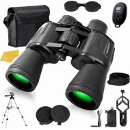 [아마존베스트]STELLARH 12x50 HD Full Size Binoculars for Adults Shockproof Resistant Includes Smartphone Adapter Universal Tripod Carrying Bag & Strap Great for Bird Watching Hunting Stargazing Sporting