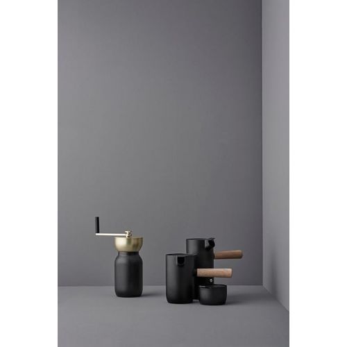  Stelton Collar Coffee Grinder, Steel, Black, 19 x 10 x 14 cm