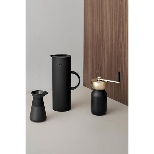  Stelton Collar Coffee Grinder, Steel, Black, 19 x 10 x 14 cm