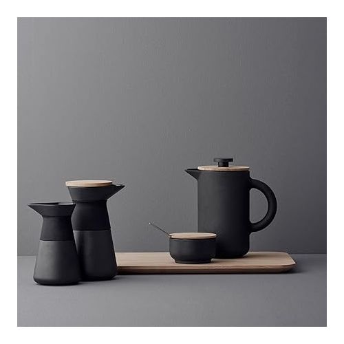  Stelton Theo French Press, Stone, Black, 18 x 10 x 19 cm