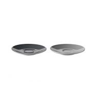 Stelton 2121Emma Saucers, Set of 2, Stone Grey, 15x 15x 2cm