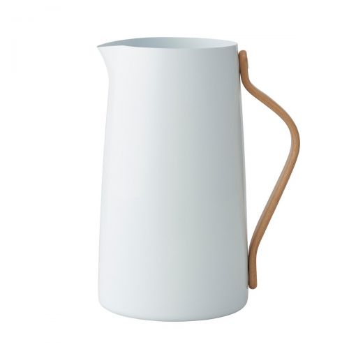  Stelton Emma Pitcher, Stainless Steel, Light Blue, 13.5 x 13.5 x 22.5 cm