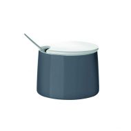 Stelton Emma Sugar Bowl, with Lid, Porcelain, Dark Grey, 150 ml, X-205-1