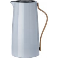 Stelton 1.2 Litre Stainless Steel/ Beechwood/ ABS Plastic Emma Coffee Vacuum Jug, Blue Tone