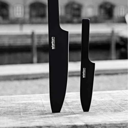  Stelton Pure Santoku Knife, Black