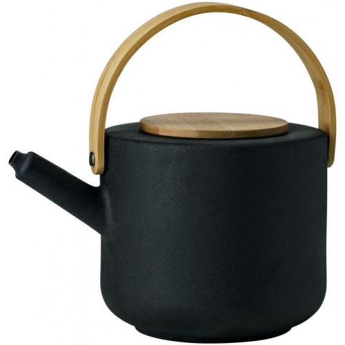  Stelton Theo Set Teekanne und Stoevchen Set, schwarz