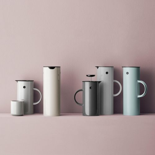  Stelton EM 77 Isolierkanne, Kunststoff, Grau, 1 Liter