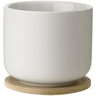Stelton Theo cup with coaster - sand