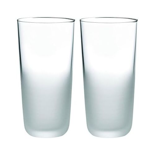  Stelton Frost Glas no. 2, 2 stck. Wasserglaser, Edelstahl, Transparent, 12.5 x 6.5 x 13 cm