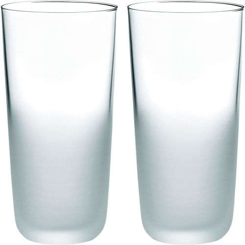  Stelton Frost Glas no. 2, 2 stck. Wasserglaser, Edelstahl, Transparent, 12.5 x 6.5 x 13 cm