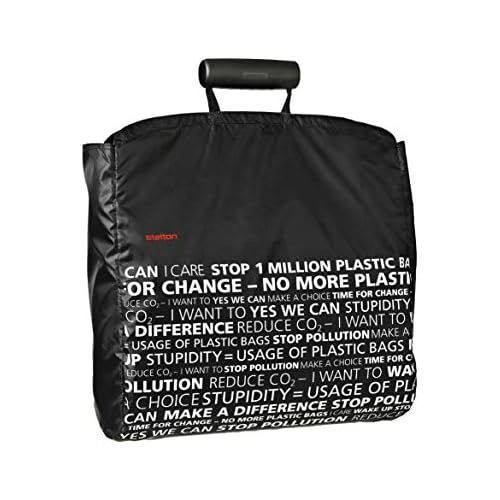  Stelton 1600-2 Shopper Einkaufstasche, schwarz, Statement; Design: Designit