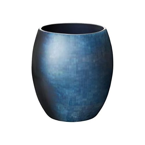  Stelton Stockholm Ø 131, klein-Horizon Vase, Aluminium mit kalter Emaille, 16.5 x 16.5 x 19 cm