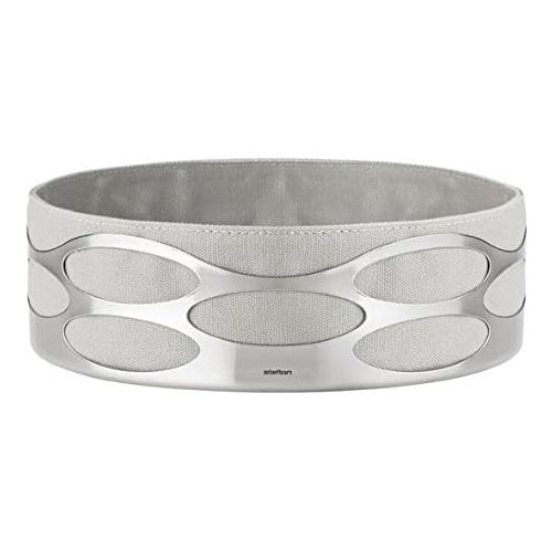  Stelton x-28-3-1 Embrace Brotschale, Edelstahl, Chalk, 23 x 23 x 7 cm