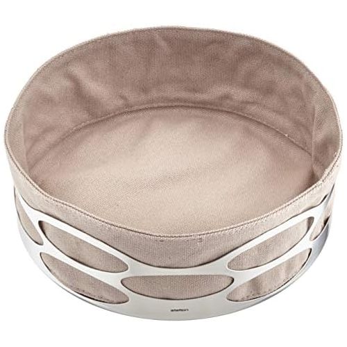  Stelton x-28-3-4 Embrace Brotschale, Edelstahl, Taupe, 23 x 23 x 7 cm