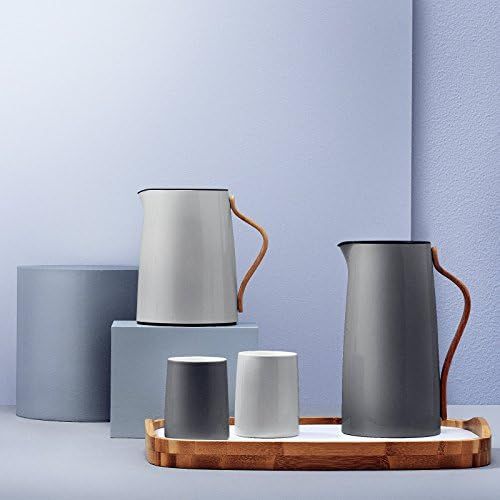  Stelton Emma, Thermo-0,3 l. -grau Milchkannchen, Glas, 8.5 x 8.5 x 16 cm