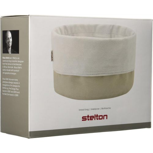  Stelton 1323 Brottasche, Sand/Weiss, Baumwolle, White, 23 x 23 x 21 cm