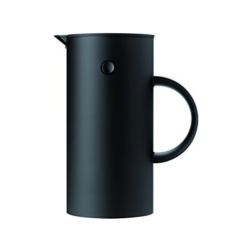  Stelton EM 1 l. -schwarz Pressfilterkanne, Kunststoff, 14 x 14 x 22 cm