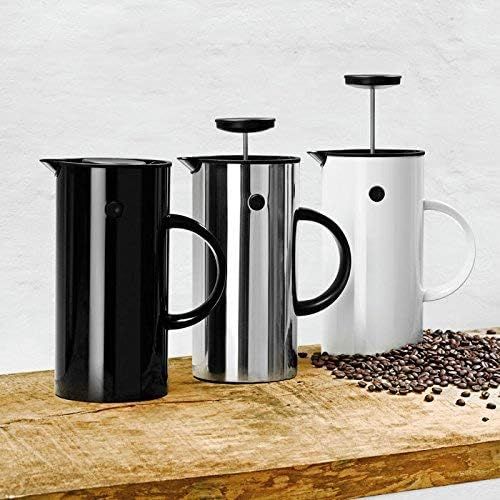  Stelton EM 1 l. -schwarz Pressfilterkanne, Kunststoff, 14 x 14 x 22 cm