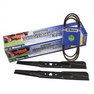 Stens 785-736 Metal Mower Deck Maintenance Kit, Includes 2 of 330-872 Hi-Lift Blade and 265-201 OEM Replacement Belt