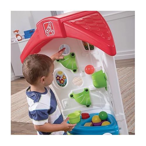 스텝2 Step2 Toddler Corner House for Kids, Indoor/Outdoor Activity Playset for Toddlers, Ages 1-2 Years Old, Easy Assembly, Multicolor