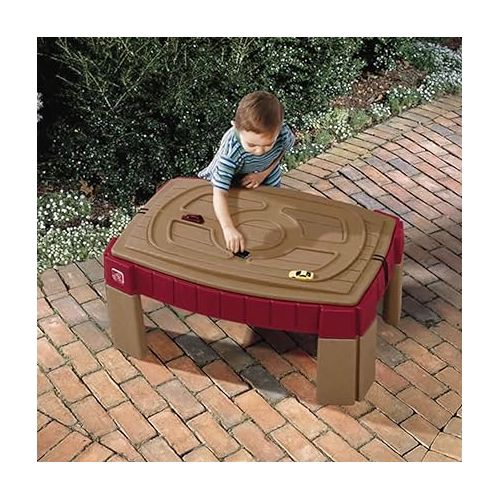 스텝2 Step2 Naturally Playful Sand Table, Kids Sand Activity Sensory Table, 5 Piece Accessory Kit, Toddler Summer Outdoor Toys, 2+ Years Old