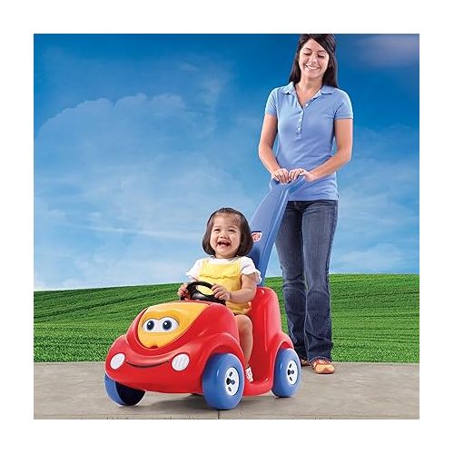 스텝2 Step2 Push Around Buggy Kids Push Car, Ride On Car with Seat Belt and Horn, Toddlers 18 - 36 Months, Max Weight 50 lbs., Easy Storage, Ideal Stroller Substitute, Red