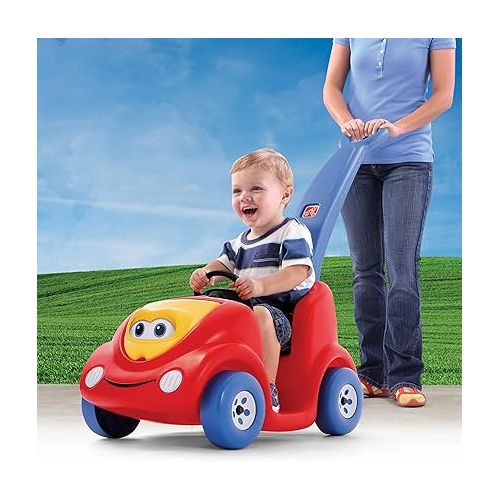 스텝2 Step2 Push Around Buggy Kids Push Car, Ride On Car with Seat Belt and Horn, Toddlers 18 - 36 Months, Max Weight 50 lbs., Easy Storage, Ideal Stroller Substitute, Red