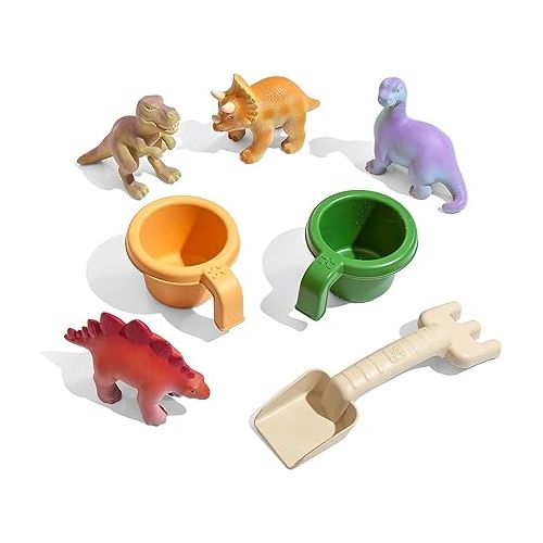 스텝2 Step2 Dino Dig Sand and WaterTable, Kids Activity Sensory Playset, Summer Outdoor Toys, 7 Piece Toy Accessories, For Toddlers 2-5 Years Old