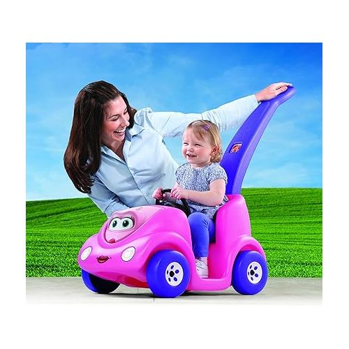 스텝2 Step2 Push Around Buggy Kids Push Car, Ride On Car with Seat Belt and Horn, Toddlers 18 - 36 Months, Max Weight 50 lbs., Easy Storage, Ideal Stroller Substitute, Pink