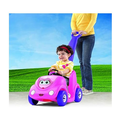 스텝2 Step2 Push Around Buggy Kids Push Car, Ride On Car with Seat Belt and Horn, Toddlers 18 - 36 Months, Max Weight 50 lbs., Easy Storage, Ideal Stroller Substitute, Pink