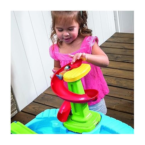 스텝2 Step2 Fiesta Cruise Sand & Water Table, Kids Activity Sensory Playset, Summer Outdoor Toys, 10 Piece Toy Accessories, for Toddlers 2+ Years Old