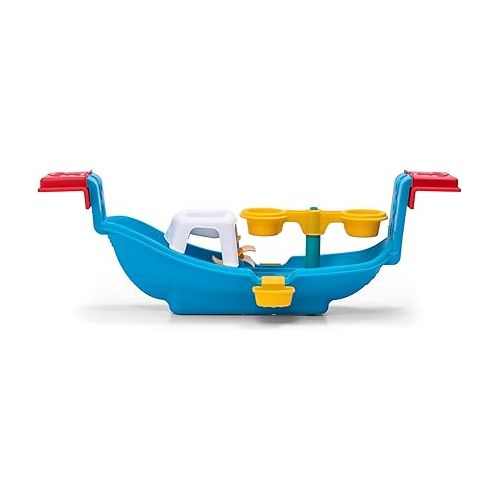 스텝2 Step2 Nautical Rain Showers Bath Set | Bath Boat with Bath Toys, Blue