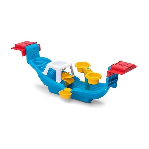 스텝2 Step2 Nautical Rain Showers Bath Set | Bath Boat with Bath Toys, Blue