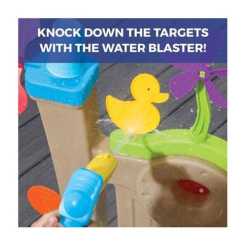 스텝2 Step2 Waterpark Arcade for Kids, Toddler Outdoor Water Activity Toy, Ages 3+ Years Old, 6 Piece Toy Accessories, Easy Assembly