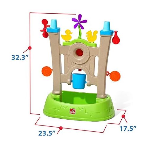 스텝2 Step2 Waterpark Arcade for Kids, Toddler Outdoor Water Activity Toy, Ages 3+ Years Old, 6 Piece Toy Accessories, Easy Assembly