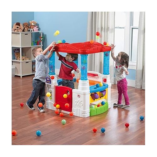 스텝2 Step2 Crazy Maze Ball Pit Playhouse for Kids, Indoor/Outdoor Playset, Toddlers 1.5+ Years Old, 20 Interactive Colorful Balls, Easy Assembly