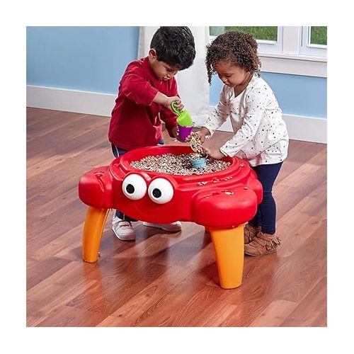 스텝2 Step2 Crabbie Sand Table, Kids Sand Activity Sensory Table, 4 Piece Accessory Kit, Toddler Summer Outdoor Toys, Ages 1.5 - 6 Years Old