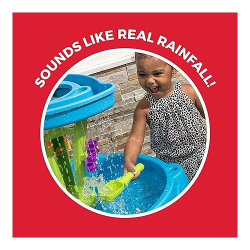 스텝2 Step2 897400 Summer Showers Splash Tower Water Table, Water table base with water tower and 8-piece accessory set