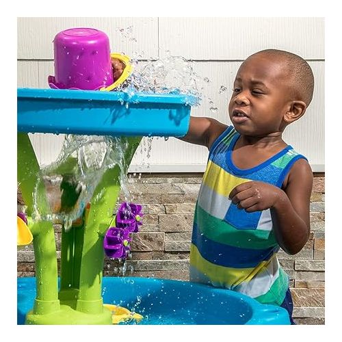 스텝2 Step2 897400 Summer Showers Splash Tower Water Table, Water table base with water tower and 8-piece accessory set