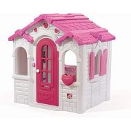 Step2 Sweetheart Playhouse for Kids, Outdoor Playhouse with Kitchenette, Toddlers 2+ Years Old, Interactive Playset with Sounds, Easy Assembly, Pink/White