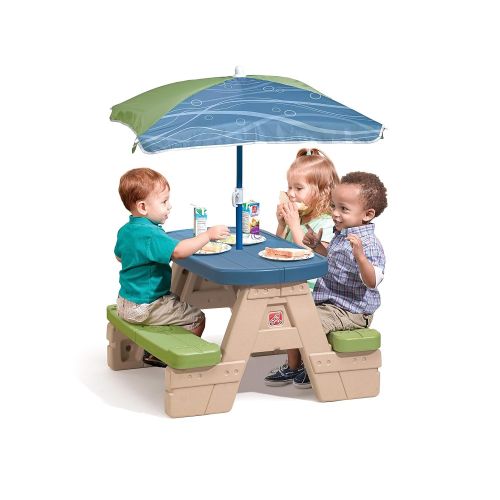 스텝2 Step2 Sit and Play Kids Picnic Table With Umbrella