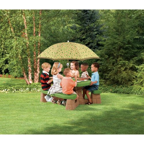 스텝2 Step2 Naturally Playful Kids Picnic Table With Umbrella