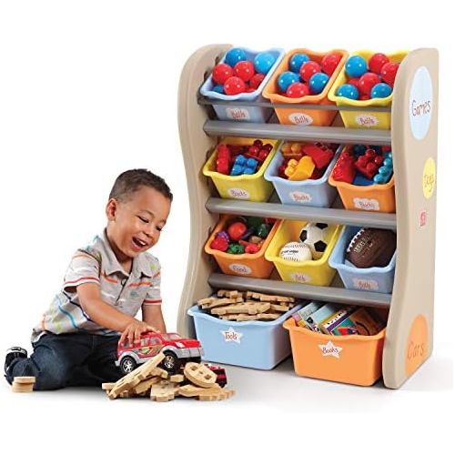 스텝2 Step2 Fun Time Room Organizer And Toy Storage, Tropical
