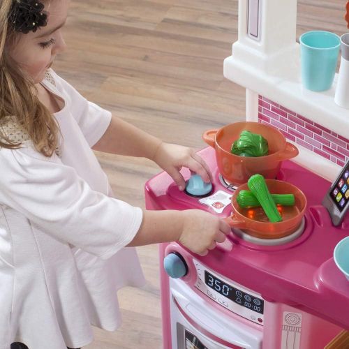 스텝2 Step2 488399 Fun with Friends Kids Play Kitchen, Large, Pink