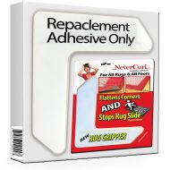 StepNGrip Replacement Adhesive for Rug Gripper with NeverCurl - Includes Tape for 24 Times of Reapply NeverCurl - Replacement Adhesive to Reapply NeverCurl to Your Rug - Repair - (24 Pieces)
