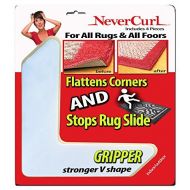 StepNGrip Grips the Rug with NeverCurl Includes 4V Shape Corners - Patent Pending. Instantly Flattens Rug Corners AND Stops Rug Slipping. Gripper uses Renewable Sticky Gel. By NeverCurl (4 C